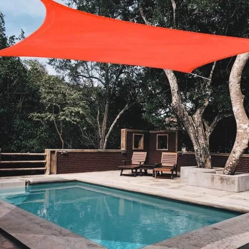 sonnensegel voile d'ombrage Sonnensegel Rechteckig Orangefarbenes – Toile d'Ombrage