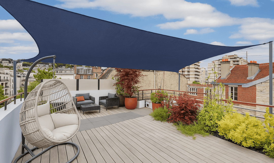 Comment fixer une toile d'ombrage sans mât ?