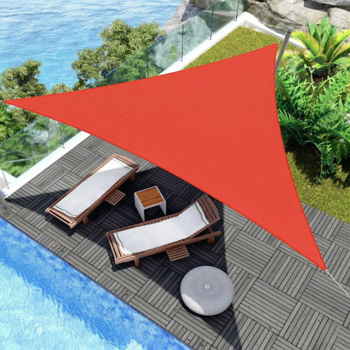 Toile d'ombrage Triangulaire Rouge