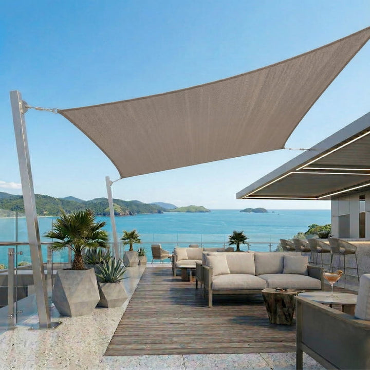 Sonnensegel Quadrat Taupefarbenes