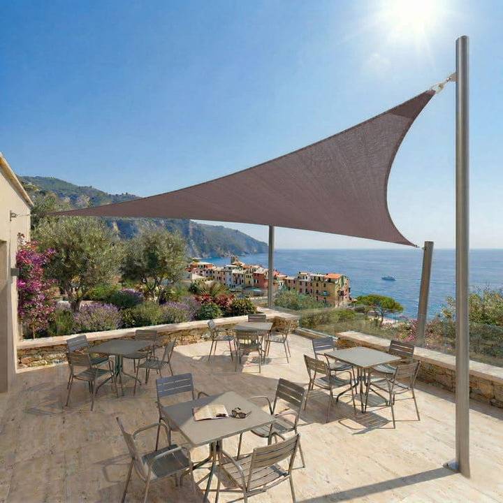 Sonnensegel Dreieckiges Taupefarbenes